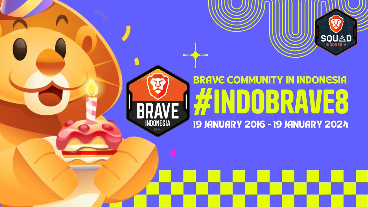 8 years ago today (January 19), the Brave community in Indonesia #IndoBrave embarked on a journey to revolutionize online experiences. Their mission: to champion privacy in the digital realm. (1/5)

#BeBrave #IndoBrave8 @Brave <a href="/BrendanEich/">BrendanEich</a> <a href="/vikingkarwur/">Viking KARWUR</a>