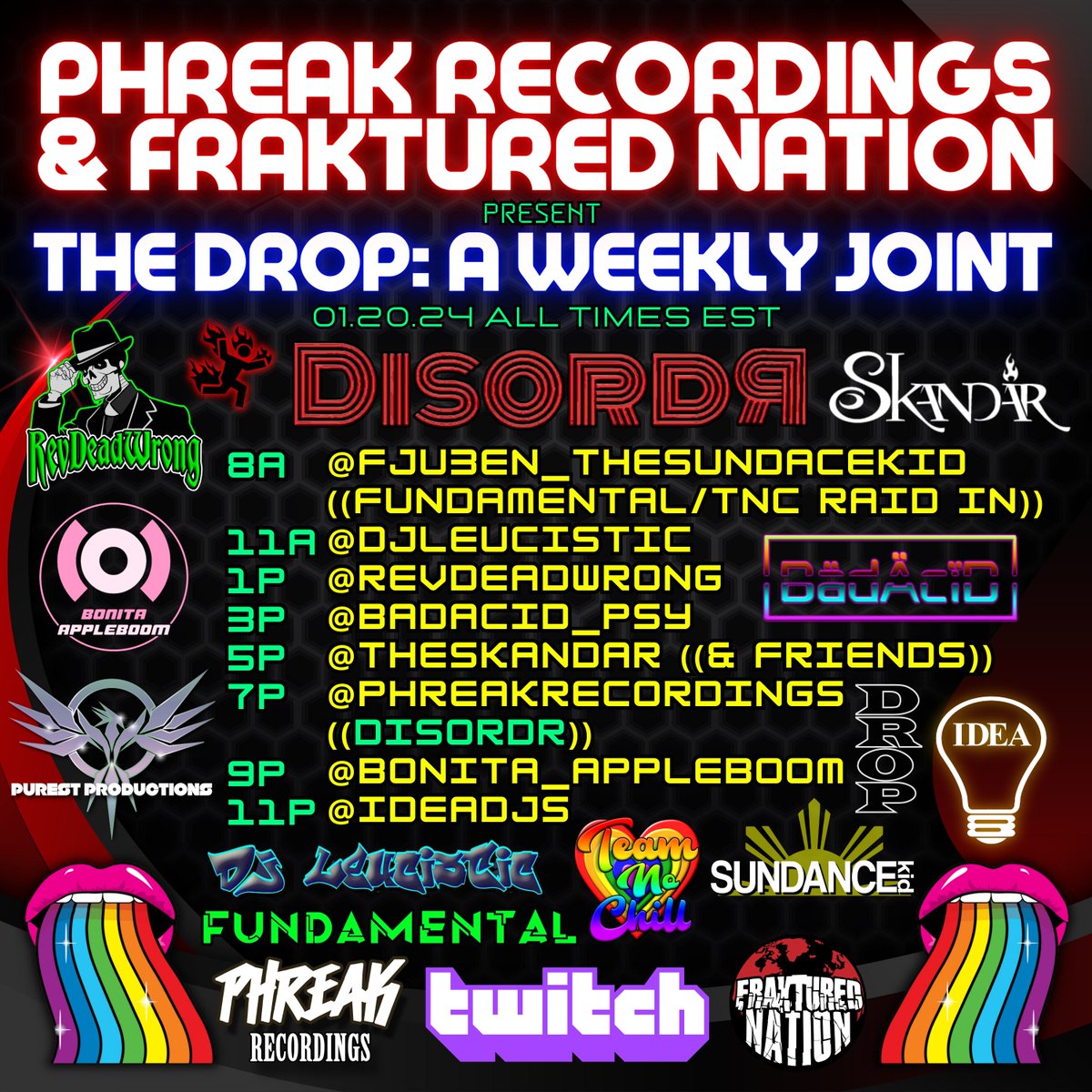 * ALERT SOUNDS &amp; FLASHY LIGHTS *

tic tic tic
This just in!

IDEAdjs will be joining THE DROP : A Weekly Joint this SATURDAY!

It's always a treat and an honor to play for this event and we'll be bringing out the big guns!
Come out and support, the line-up is INCREDIBLE!
&lt;3

📷
