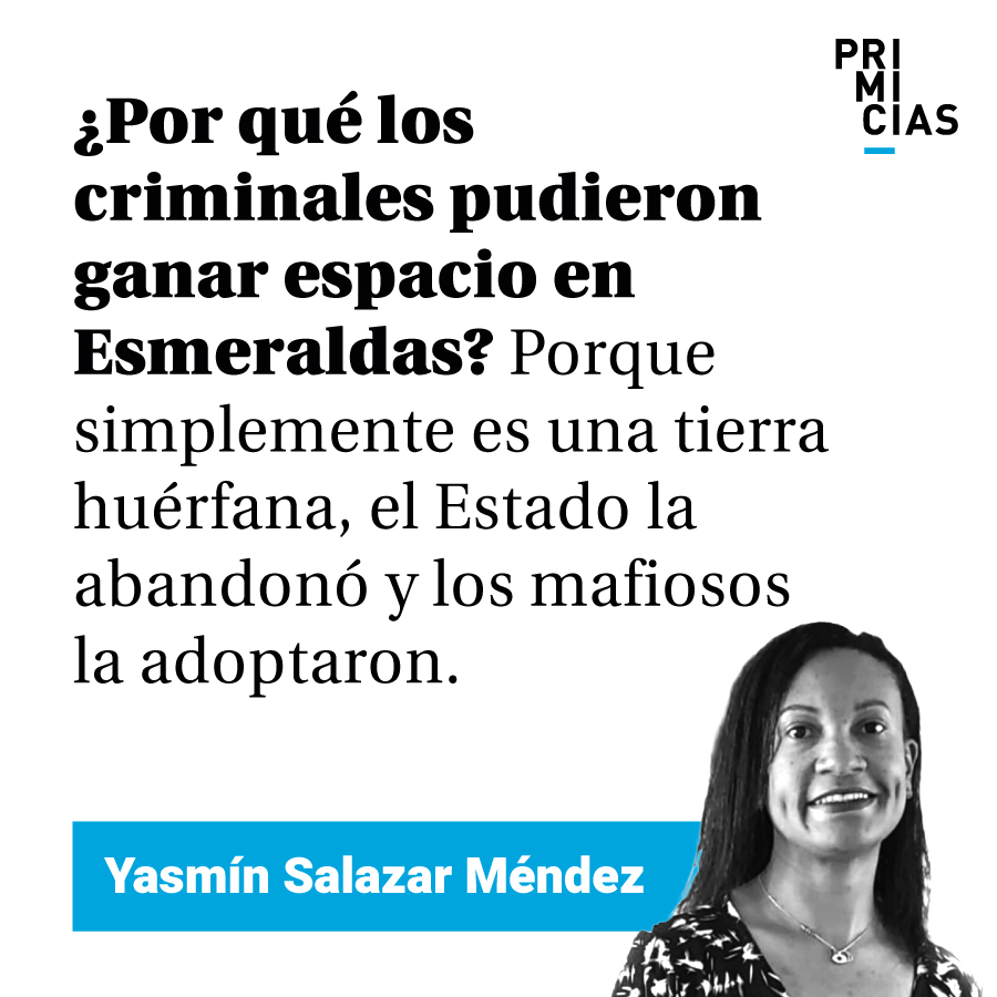 'Las lágrimas por Esmeraldas son tardías'. Lea #EfectoMariposa de Yasmín Salazar (<a href="/yasame5/">Yasmín Salazar</a>). prim.ec/wN0I50QsmQU