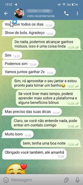 Parabéns a este utilizador, quanto mais ganhar, mais ganha, se o vir junte-se a nós para ganharmos dinheiro juntos!