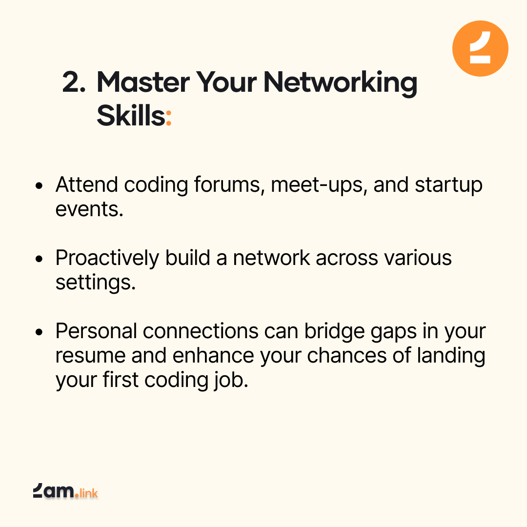 2amlink's tweet photo. Are you in the process of transitioning into a coding career? 

Here are some tips to help you land your very first coding job in 2024!!

#coding #codingjobs #codingtips #programming #softwaredevelopment https://t.co/TE9HNRPtRv