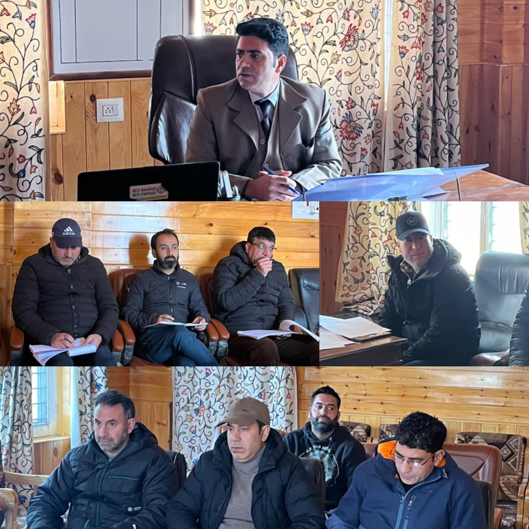 ADDC Bandipora M A Bhatt (JKAS) today reviewed different schemes of Department of Rural Development and Panchayati Raj. The meeting was attended by ACD / ACP / Project Manager IWMP / Executive Engineer REW / BDO’s / AEE’s and other officers/officials. @dcbandipora @dicbandipora