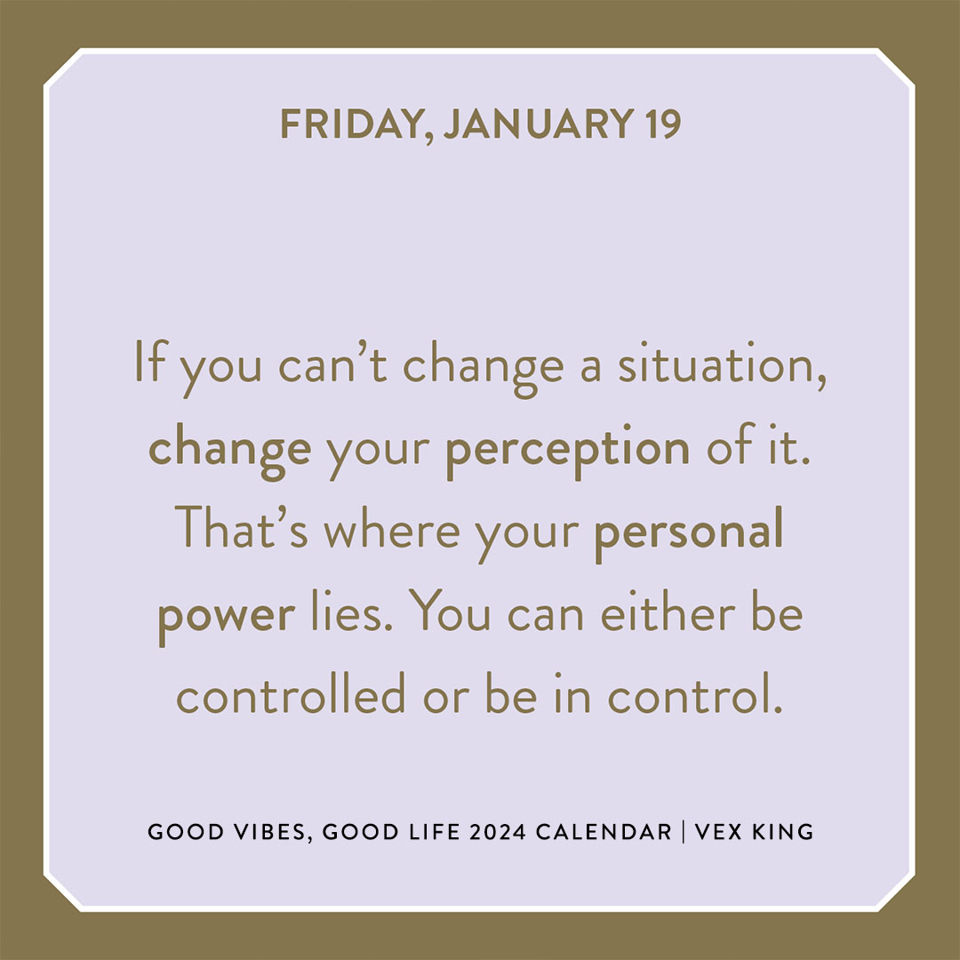 Here’s your vibe of the day from Vex King 🙌 Need more good vibes in 2024? Order the Good Vibes, Good Life 2024 calendar here: hayhs.com/gvglc2024_pp_c…