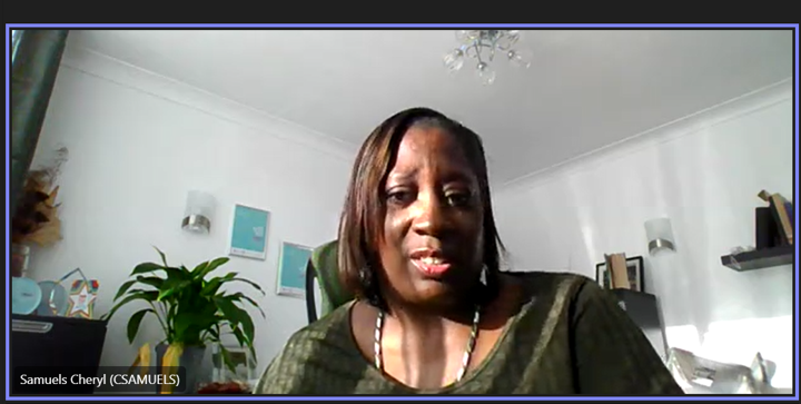 BJ_Thompson1's tweet photo. We are Live at the  WOC Series, today @chezzy319 on Personal Brand! Building the capability of the amazing women in the room. #wocseries #buildingcapability https://t.co/Gjh17vLQbm