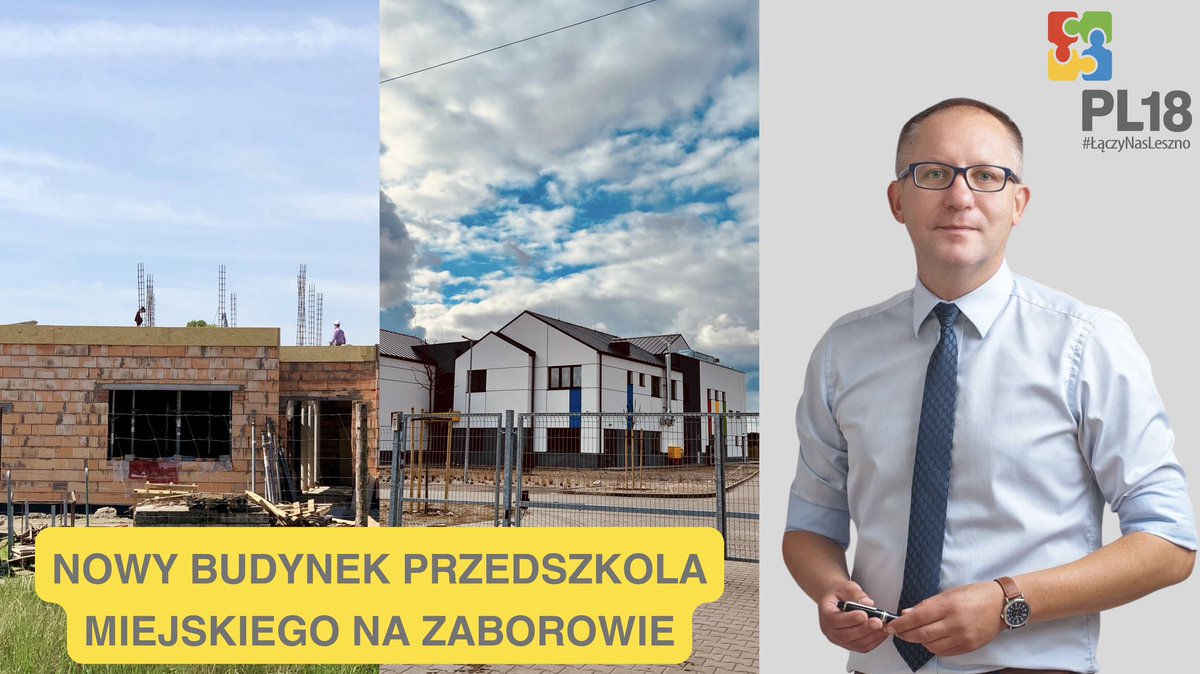 LaczyNas_Leszno's tweet photo. Kolejna zrealizowana obietnica wyborcza Prezydenta Łukasz Borowiak ✅, to wybudowanie NOWEGO BUDYNKU PRZEDSZKOLA MIEJSKIEGO NA ZABOROWIE🌳
Dzięki inwestycji, najmłodsi mieszkańcy Leszna, uczą się w komfortowych warunkach🔝
#Leszno #ŁączyNasLeszno #PL18 https://t.co/5HlH60kjPz