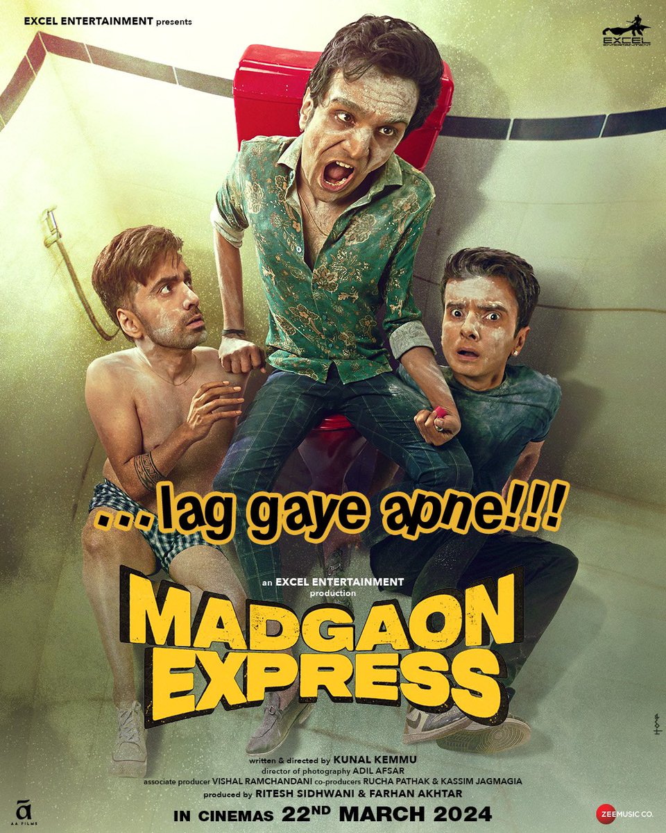 Bachpan ke sapne… lag gaye apne!!! #MadgaonExpress mein aapka swagat hai. Taiyaar ho jao ek yaadgaar yatra ke liye. Releasing on 22nd March at cinemas near you. @divyenndu @pratikg80 @avinashtiw85 @CKadam24187 @kunalkemmu @ritesh_sid @roo_cha @vishalrr @adilafsar…