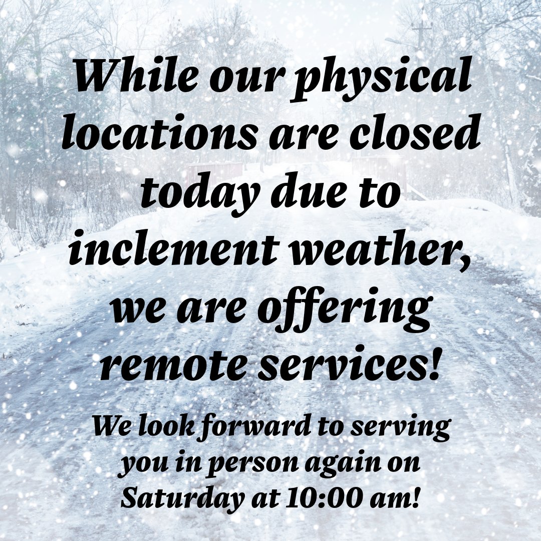 Due to inclement weather, the NJIT libraries will be physically closed today! However, our remote services are up and running! Services that can be performed remotely will be, so feel free to reach out via our Library Chat or email askalibrarian@njit.edu!