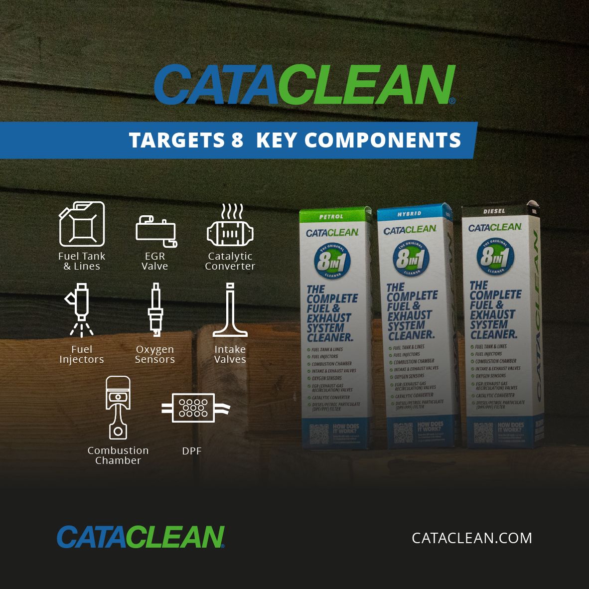 4x Cataclean Petrol Complete Fuel & Exhaust Catalytic Converter Cleaner  500ml