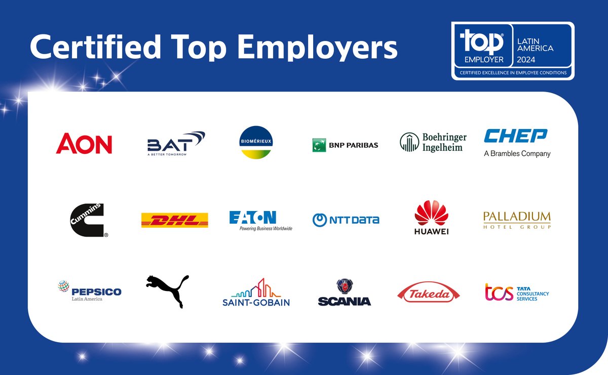 Congratulations 2024 Latin America Top Employers! 
#TopEmployers2024 #TopEmployer2024 #Forabetterworldofwork