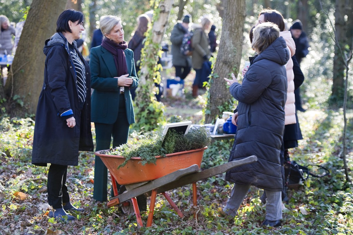 We were delighted to host a visit from HRH The Duchess of Edinburgh yesterday at our Burview Hall - home of @ElmbridgeMencap. The Duchess even braved sub zero temperatures to tour Walton Charity's various outdoor projects, including our new Tree Canopy Project. @RoyalFamily
