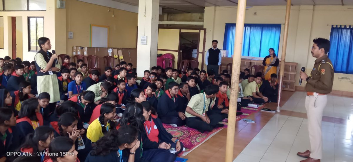 Cyber Awareness Program by KTDS PTA held at Sri Sri Ravishankar Vidya Mandir (SSRVM) School, Gandhigram on 19/01/2024
