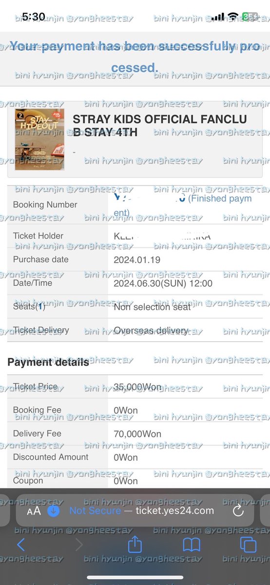 yongheestay's tweet image. #yongheefeedback ❤️‍🔥 | #yongheeproofs 🧾

— skz 4th gen stay membership purchase service🧁✅ (client from Germany!🥰🫶) 

thank you so much for trusting me with this!