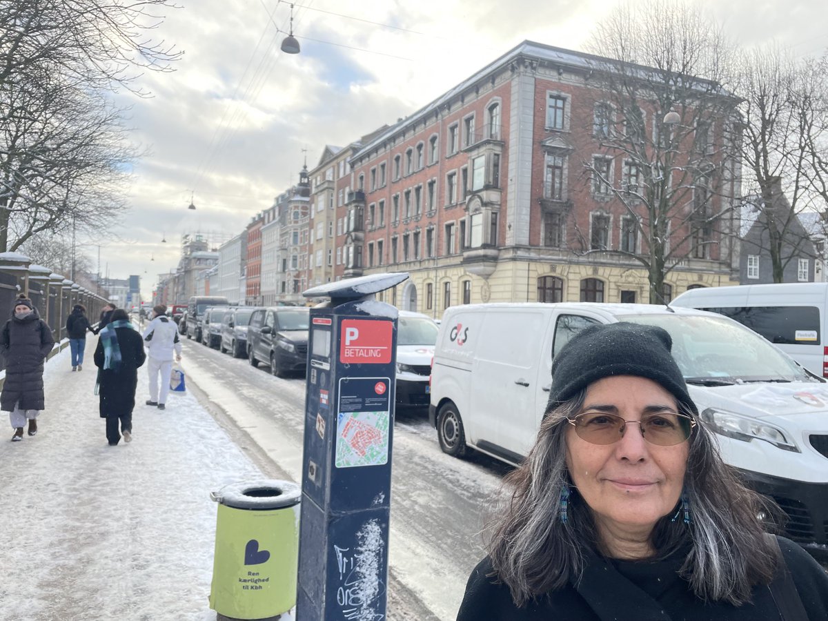 Trini on a cold Copenhagen street. Nonetheless we’re having a great time.