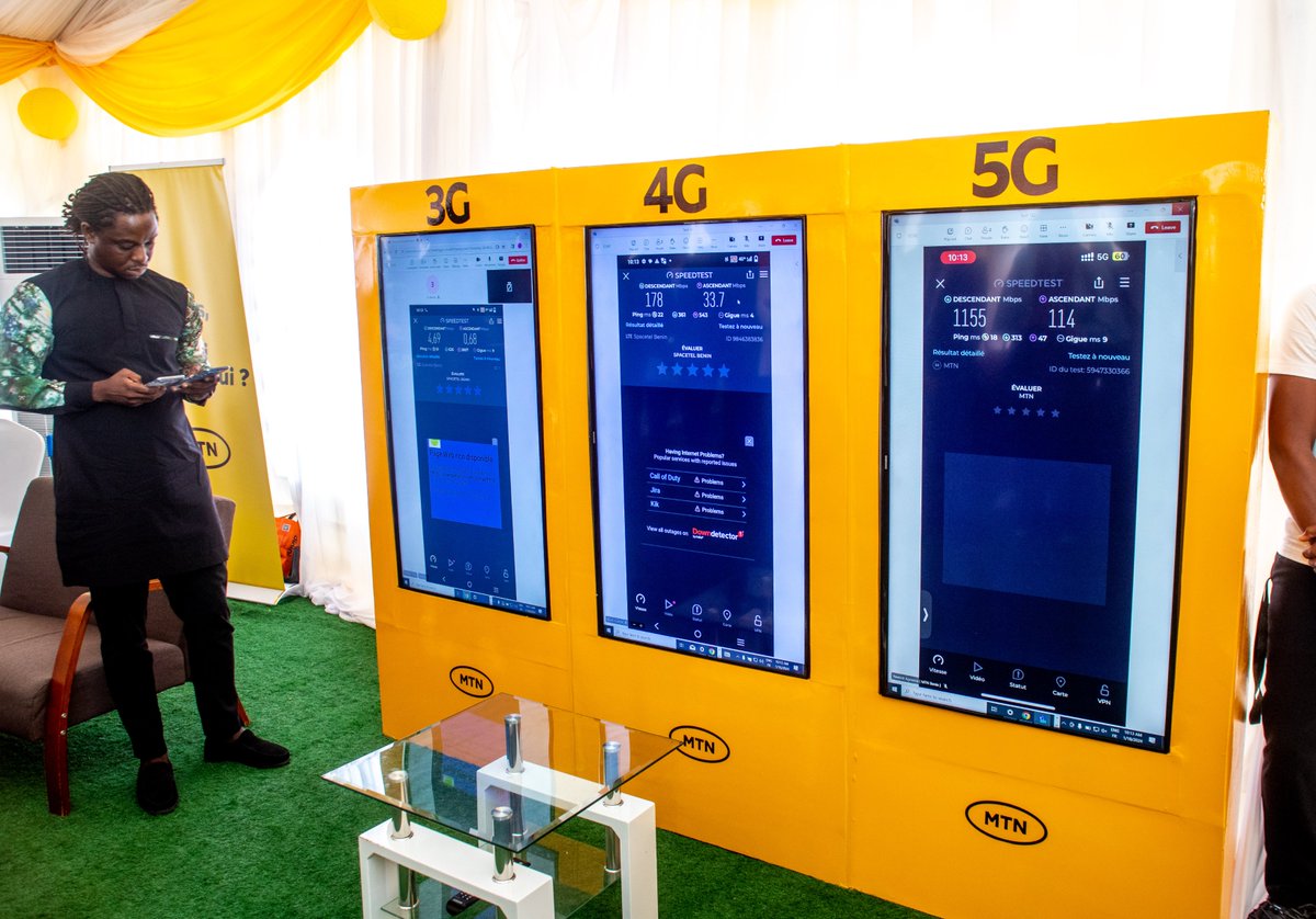 Prêt à déployer la 5G pour de meilleures expériences numériques et des avancées technologiques significatives sur la qualité de vie au Bénin ! 👌

Au cours de sa visite stratégique, Mme la Ministre du Numérique et de la Digitalisation <a href="/AurelieASZ/">Aurelie I. ADAM SOULE ZOUMAROU</a> et sa délégation ont constaté le