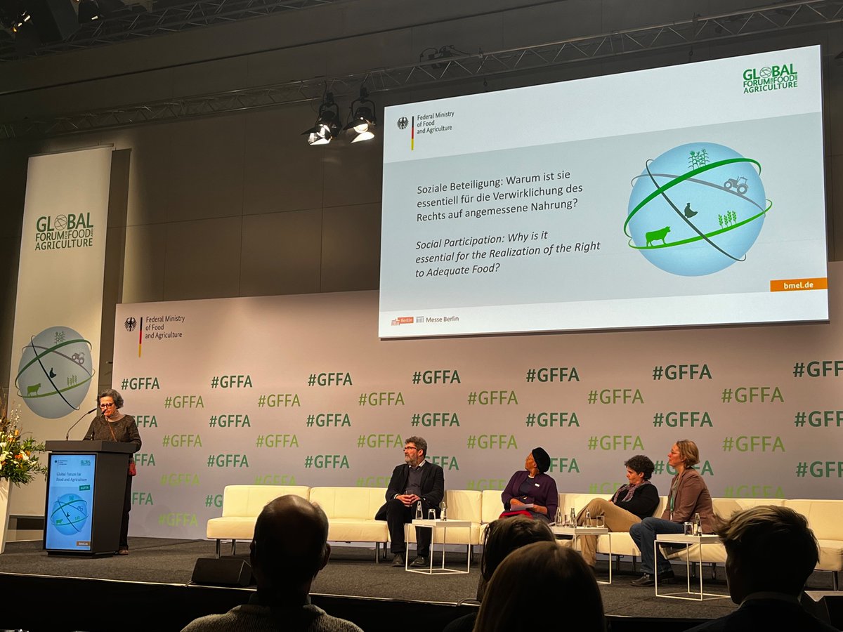 Right to food is only achievable through social participation- Democratic, legitimate &amp; representative governance #GFFA <a href="/consea/">Consea</a>
