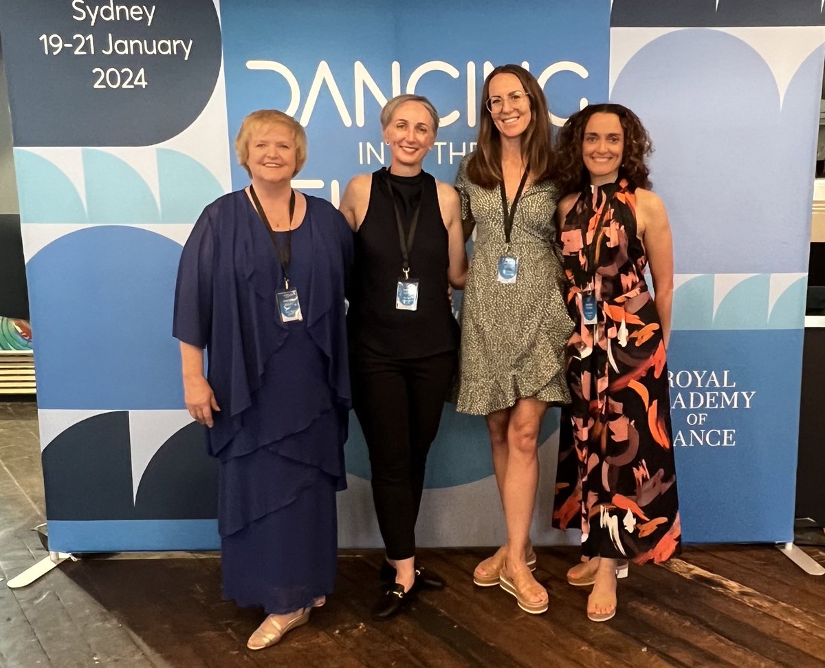 Joanna Nicholas (@joannacnicholas) on Twitter photo Fab to catch up with fellow <a href="/DaRC_Aus/">Dance Research Collaborative (DaRC)</a> members <a href="/DrRachelWard/">Rachel Ward</a> <a href="/saragrafenauer/">A/Prof Sara Grafenauer</a> and Julia Barry at the <a href="/RADheadquarters/">Royal Academy of Dance</a> conference opening at <a href="/sydneydanceco/">Sydney Dance Company</a>
#dancehealth #dancerwellbeing #danceresearch #dancescience Fab to catch up with fellow <a href="/DaRC_Aus/">Dance Research Collaborative (DaRC)</a> members <a href="/DrRachelWard/">Rachel Ward</a> <a href="/saragrafenauer/">A/Prof Sara Grafenauer</a> and Julia Barry at the <a href="/RADheadquarters/">Royal Academy of Dance</a> conference opening at <a href="/sydneydanceco/">Sydney Dance Company</a>
#dancehealth #dancerwellbeing #danceresearch #dancescience