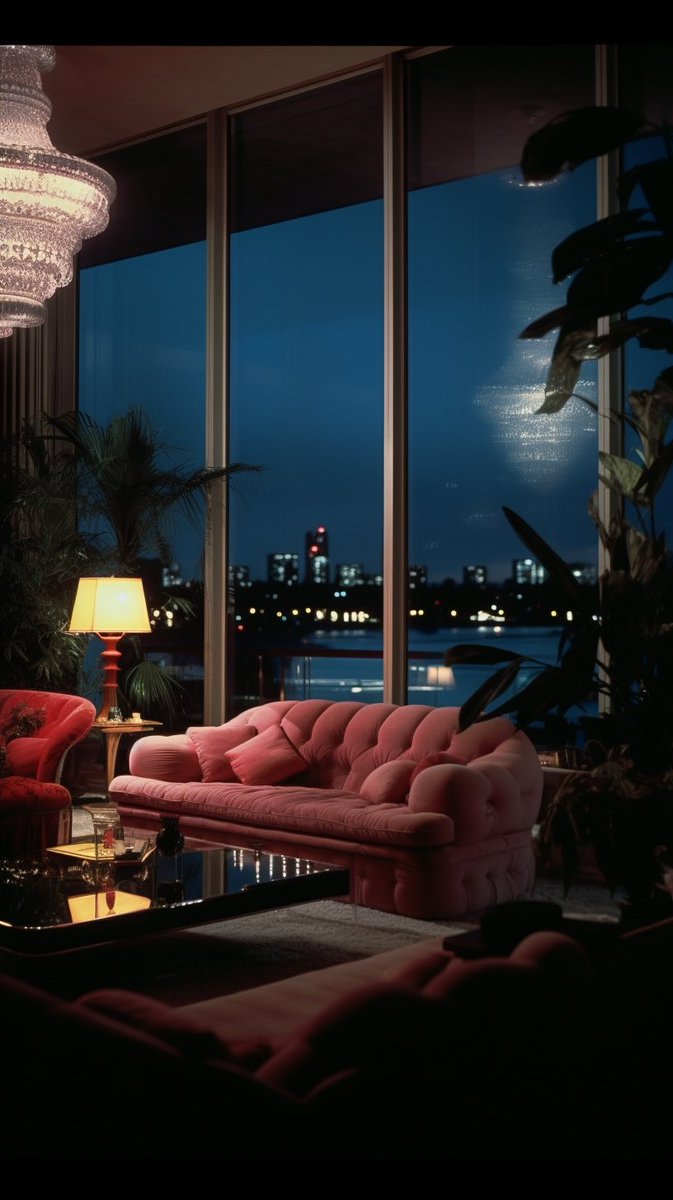 1980’s Miami at night. 
#Retro #aesthetic