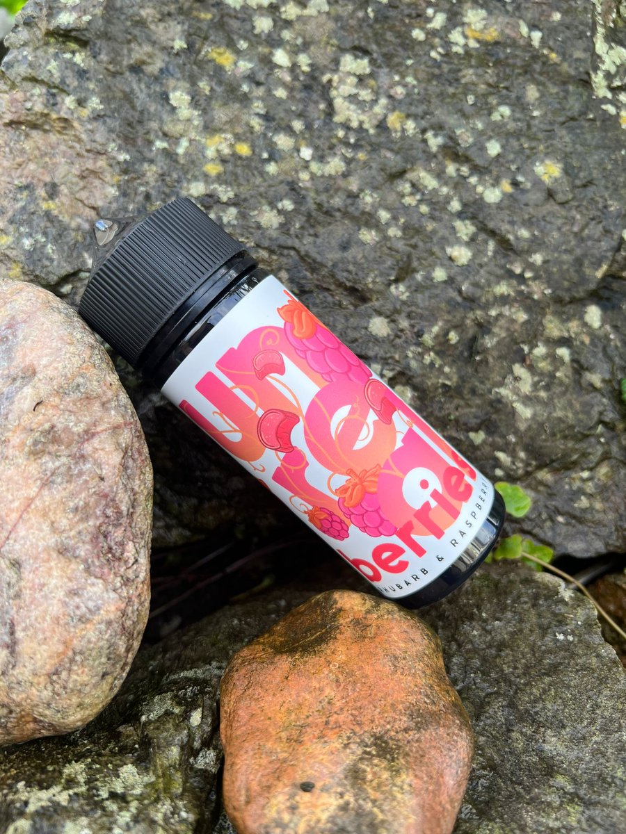 Unreal Berries - Rhubarb &amp; Raspberry - Available in 100 Mil and Salts.