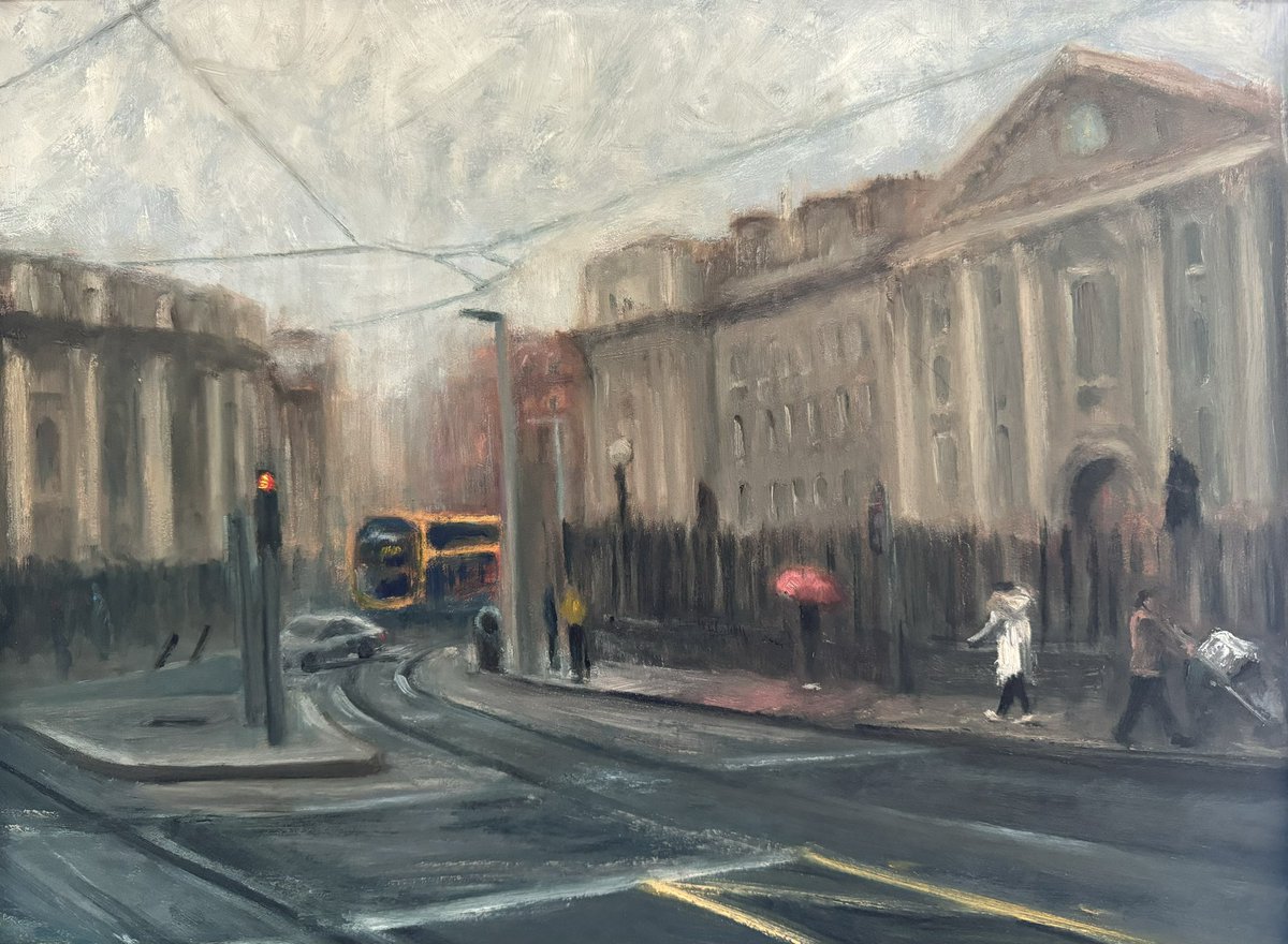 Just finished! ‘Winter Days by Trinity College in Dublins Fair City’ Original Oil on Board 50 x 60cm inc. frame 1 spot available on Thurs oil painting-workshop 10 to 1 & 1 on Sat oil painting for beginners 27 Jan - 10 to 1pm - full details on website #art