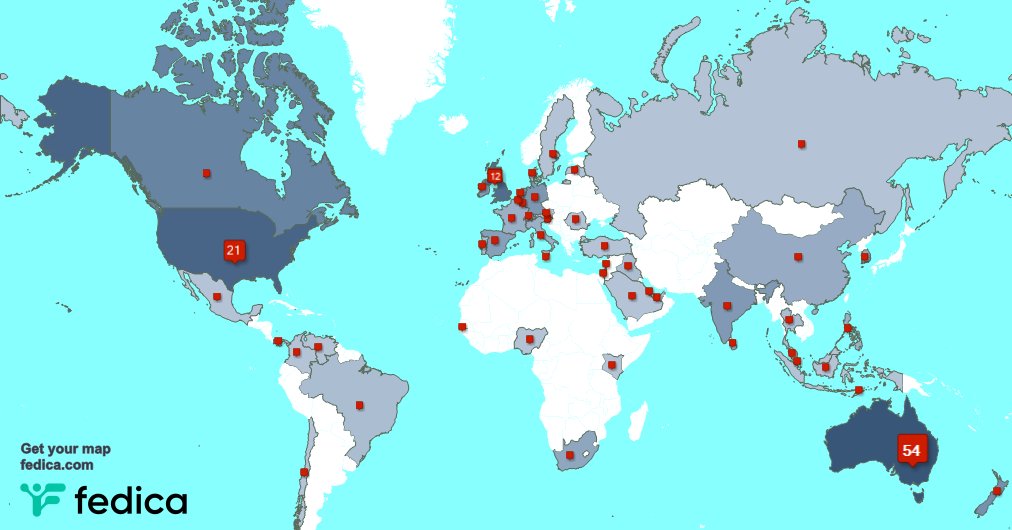 Special thank you to my 6 new followers from Australia, and more last week. fedica.com/!marc_cscott