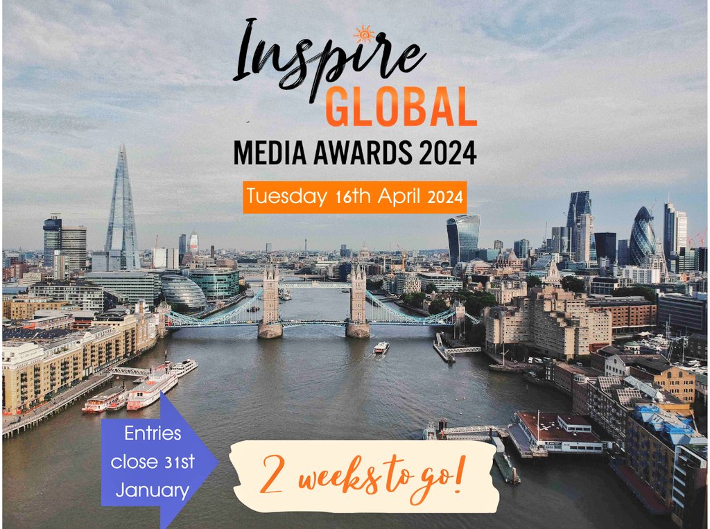 Have you submitted an entry to the Inspire Global Media Awards 🏆? 
Now in it’s second year, the IGMAs shine a light on  the storytellers raising awareness of positive impact travel & tourism as a force for good!

Info 👉 event.inspireglobal.travel

#MediaAwards #bgtw #InspireGlobal