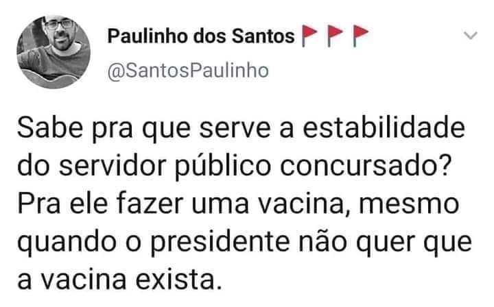 Nadjamacdo's tweet photo. Bora relembrar o inferno que foi o governo anterior e se não fosse os servidores com ESTABILIDADE, teria sido muito pior. #naopec32
Não à reforma administrativa! @LulaOficial @gestaogovbr @Haddad_Fernando https://t.co/90zkhf01Do