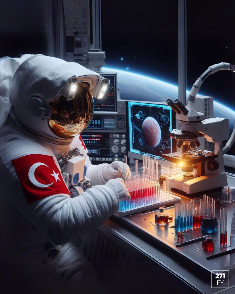 Kimse deney yapan, kitap okuyan düşünen astronot görseli olusturmamış. Biraz algıyı bu yana çekmekte fayda var. İstikbal dediğimiz en temel şey okumak ve çalışmaktır diyelim.