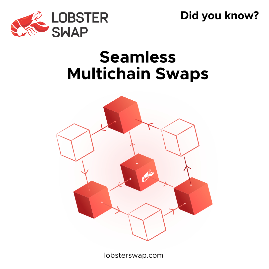 🚀 Seamless Multichain Swaps 

💡 Dive into the future of trading with #Lobsterswap Multichain DEX, where you can swap cryptocurrencies effortlessly across various blockchain networks. 🌐💱

 #MultichainSwaps #NextGenTrading