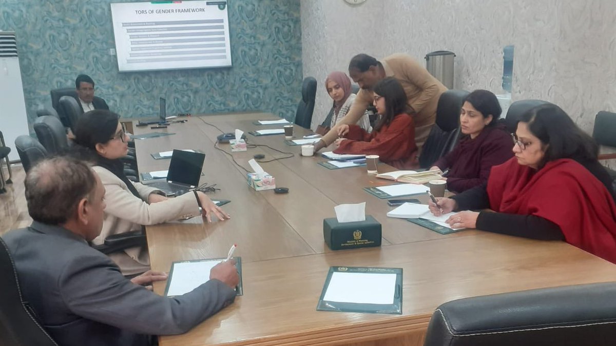 The representatives from UN Women visited the Planning Commission and met with Mr. Nisar Ahmed, Incharge Gender Unit, and Ms. Barira Hanif, the Gender Specialist. Both sides exchanged ideas &amp; strategies, centered around advancing gender parity initiatives.

#InclusiveDevelopment