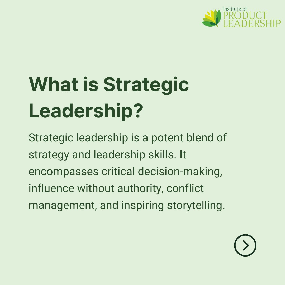 Let's demystify the concept & grasp the fundamental aspects that make strategic leadership a cornerstone of organizational success.

#strategicleadership #leadershipdevelopment  #businessstrategy #innovationculture #prodleader #productmanagement #productleadership