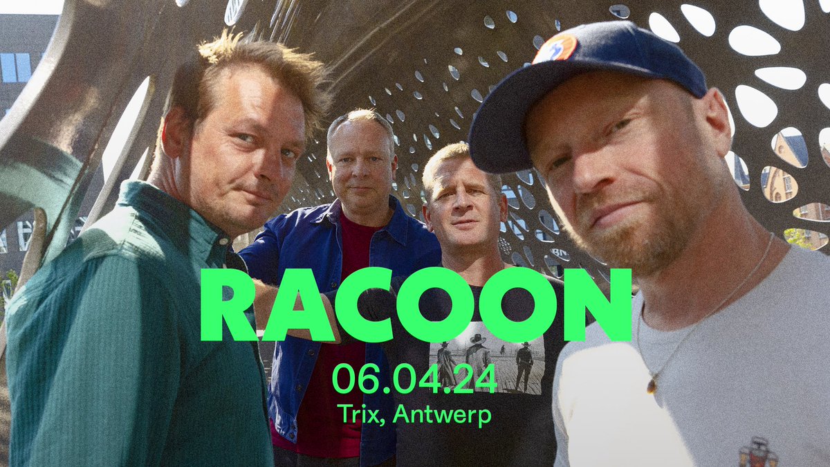 NIEUW - Met meer dan 25 jaar ervaring is Racoon populairder dan ooit! Van Nederlandse hits tot internationale successen. Mis de perfecte pop-rockliedjes zoals 'No Mercy' niet op 6 april in Trix. / Ticketverkoop start op maandag 22 januari, om 10 bit.ly/Racoon_Trix