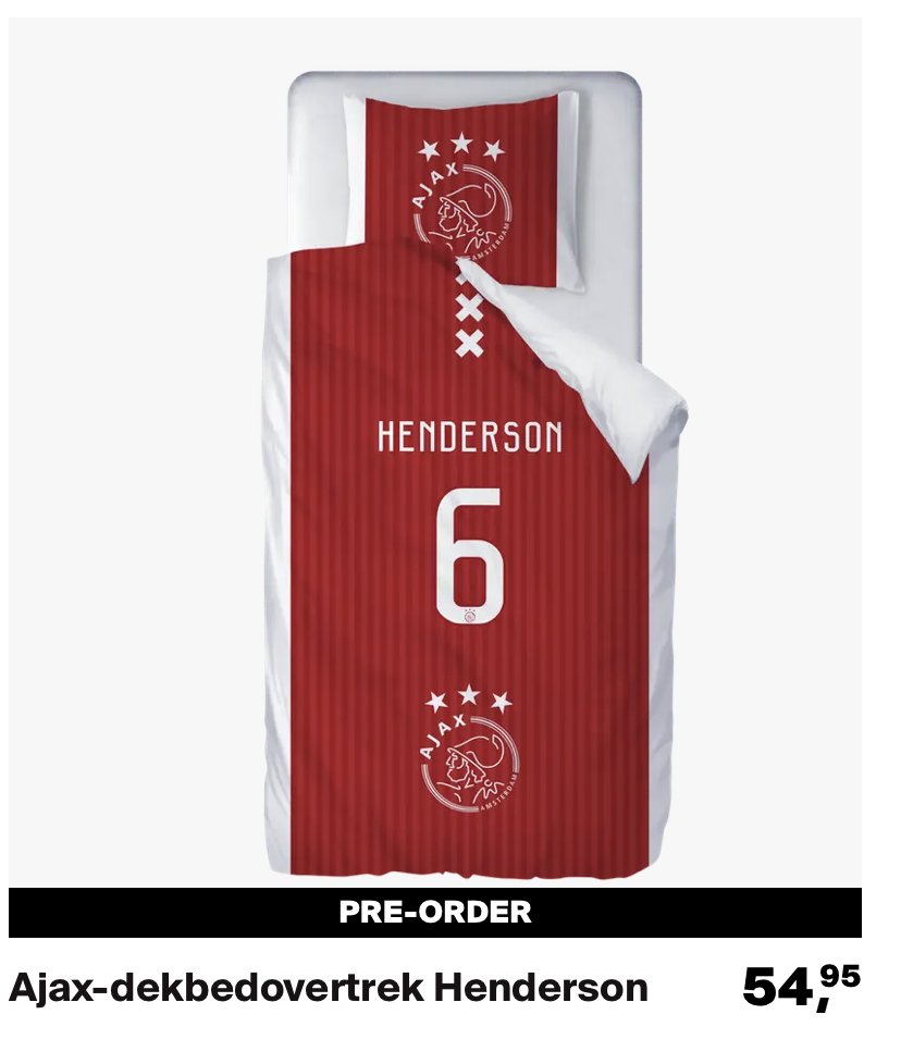 FootballJOE's tweet photo. You okay babe? You've barely slept in your Ajax Jordan Henderson bedsheets

📸: Ajax club website https://t.co/7PCR5Z85fy