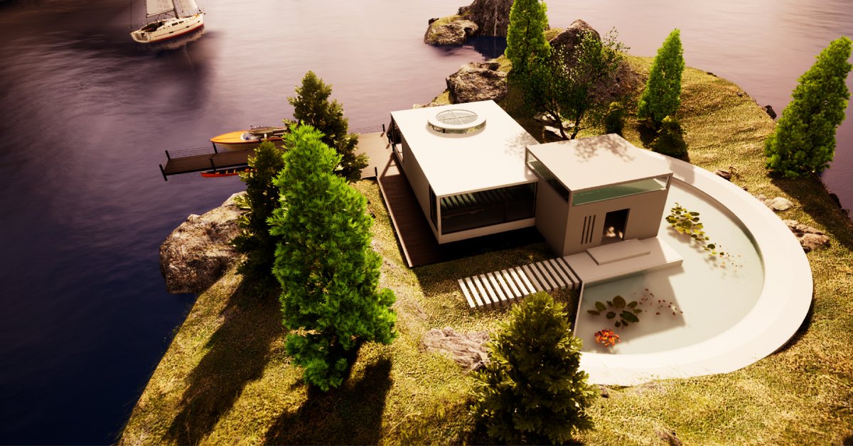 thelootverse's tweet image. The Chapel in the Garden of Eden is situated on a small island, accessible only by boat. It serves as a meeting point for human-controlled drones, arins, and other synthetic life forms. #VirtualVersionOfArcadia #GOE #VR