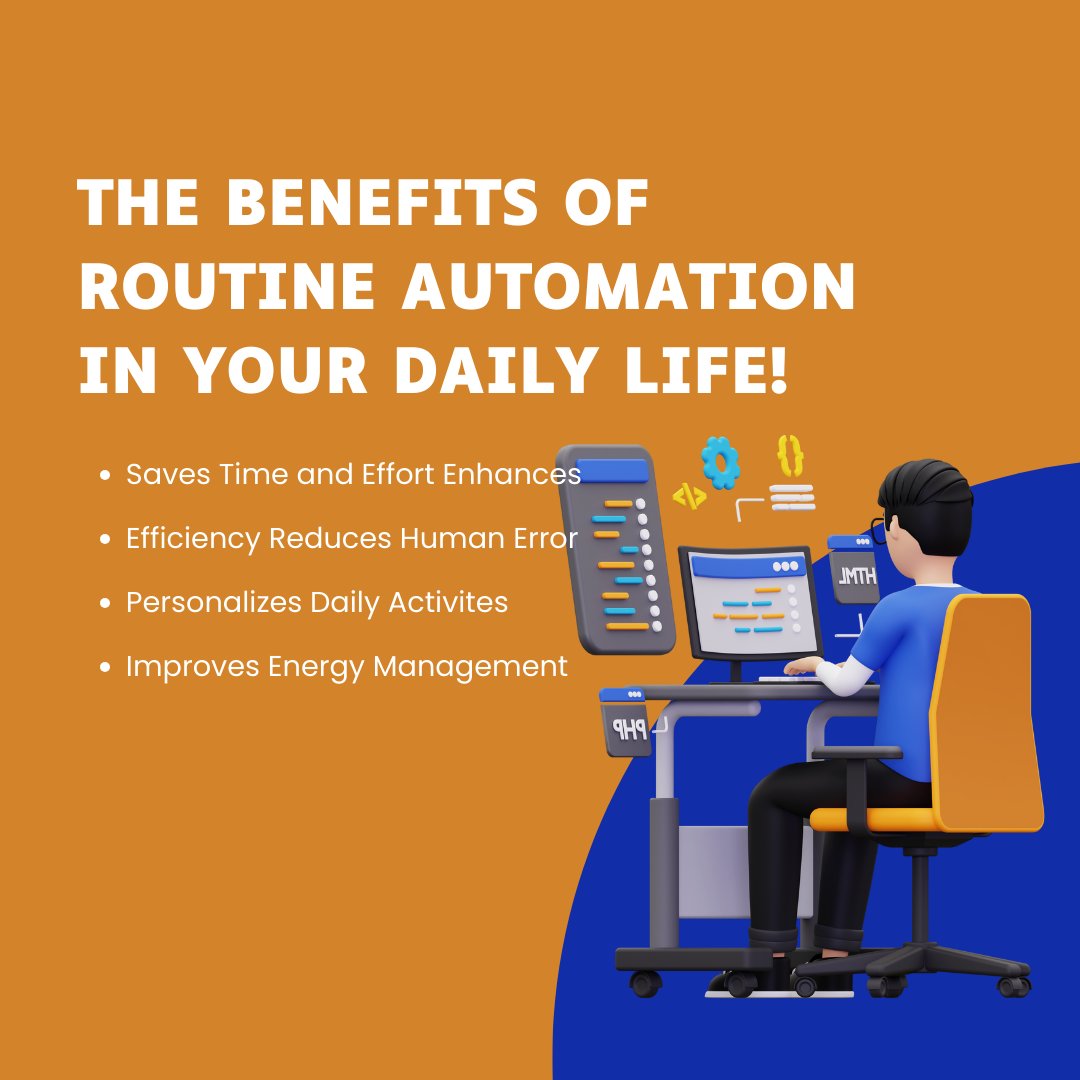 Automate for a better life! 🔄🌈 Discover the life-changing benefits of routine automation! Simplify your daily tasks and enjoy more free time! ⏳

#AutomationBenefits #RoutineAutomation #EfficiencyInLife #TimeSavings #SmartLiving