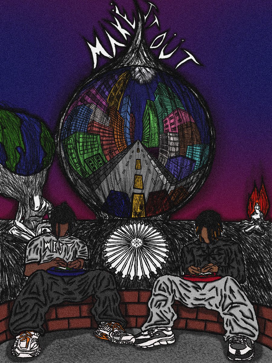 xWESTKx's tweet image. \\MAKËITOÜT// #Procreate #mixtapecover #art