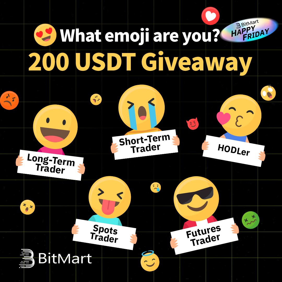 BitMartResearch's tweet photo. 🚨200 $USDT Giveaway🚨

✨What emoji are you?😊
🎁 Complete the form & win 200 USDT!

🔹 Follow @BitMartResearch& RT
🔹 Join https://t.co/ND3qqJApTk
🔹 Fill https://t.co/DFOU4LBcZv

🎁$3000 Welcome Bonus: https://t.co/riWVoRlzH4

#Airdrop #Inscriptions #BTC #BRC20 #Giveaway #Crypto #ETHETF #ETF #BTCETF