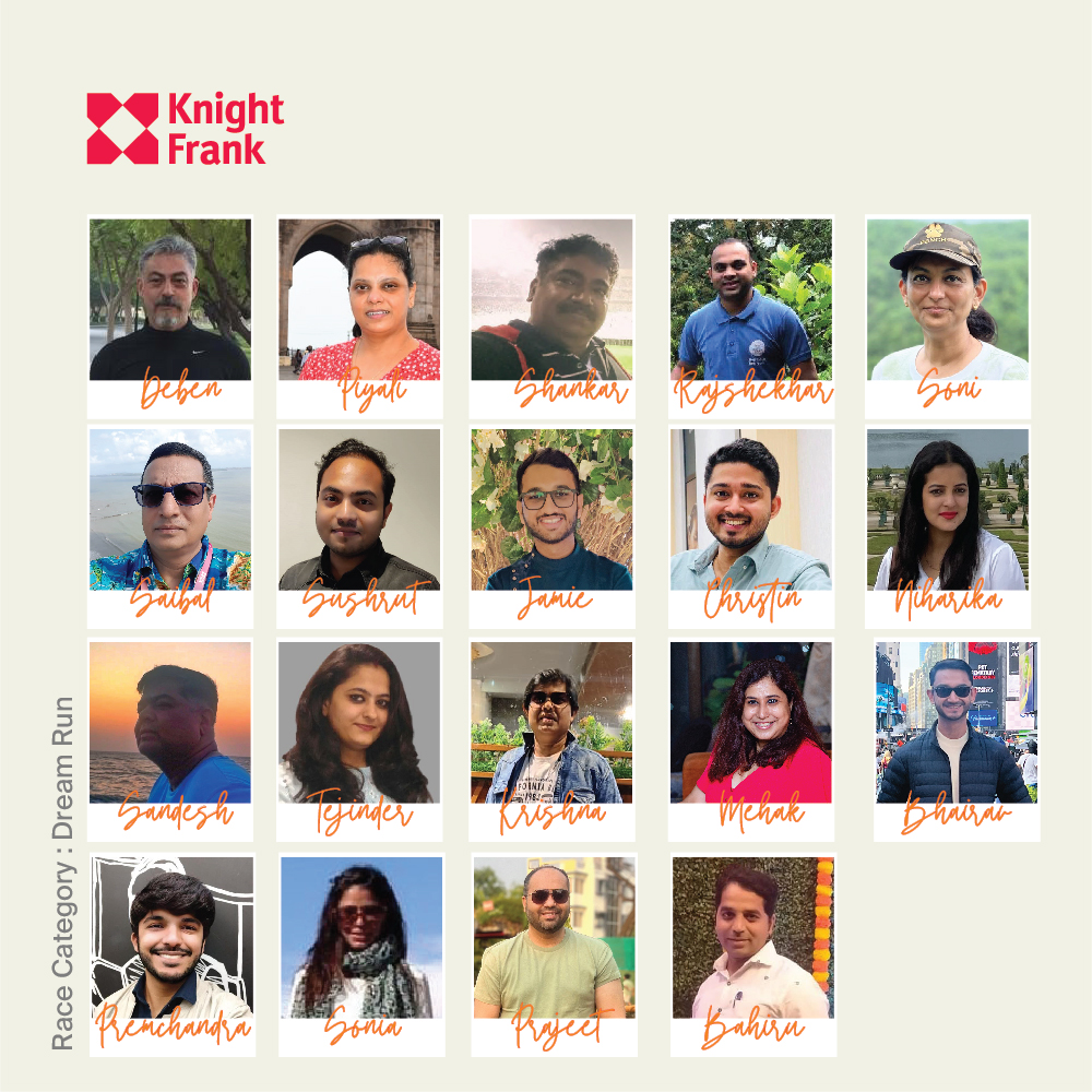 KnightFrank_IN's tweet photo. We are proud to announce our participation in the prestigious @TataMumMarathon 2024!
Meet the faces behind the stride – our dynamic team of runners ready to conquer new heights in the Open 10K and Dream Run race categories!
#TMM2024 #RunForACause #Mumbai #LifeAtKnightFrank https://t.co/M5RywzxNNU