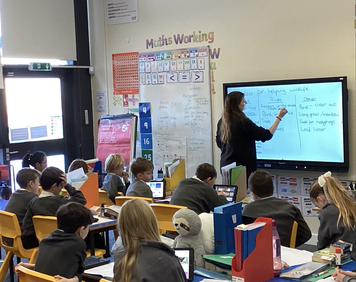 PrimaryDell's tweet photo. Year 5 had their second session with Charlotte from Carlton Marshes yesterday as part of our #wilderschools project. They planned ideas for developing our pond area and building bug hotels around our school #dellfamily #learningatdell https://t.co/y224uCcDP5
