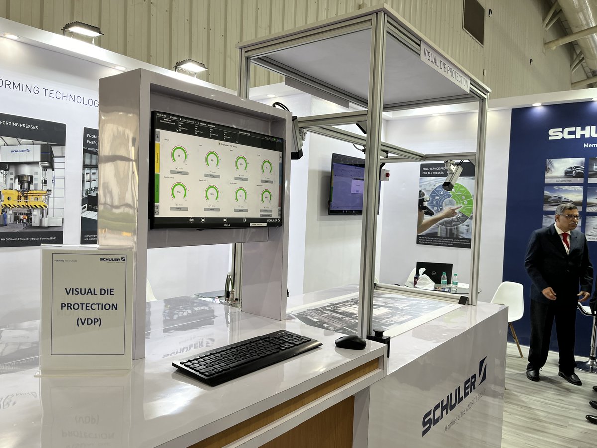 Discover Schuler Group's latest innovations in forming technology at @IMTEX January 19 to 23 in Bengaluru, India 🇮🇳 Managing Director Nitin Kulkarni and the Schuler Sales Team are welcoming visitors in Hall 5, Stand A105

#VisualDieProtection #TrackAndTrace #AluminumHotStamping