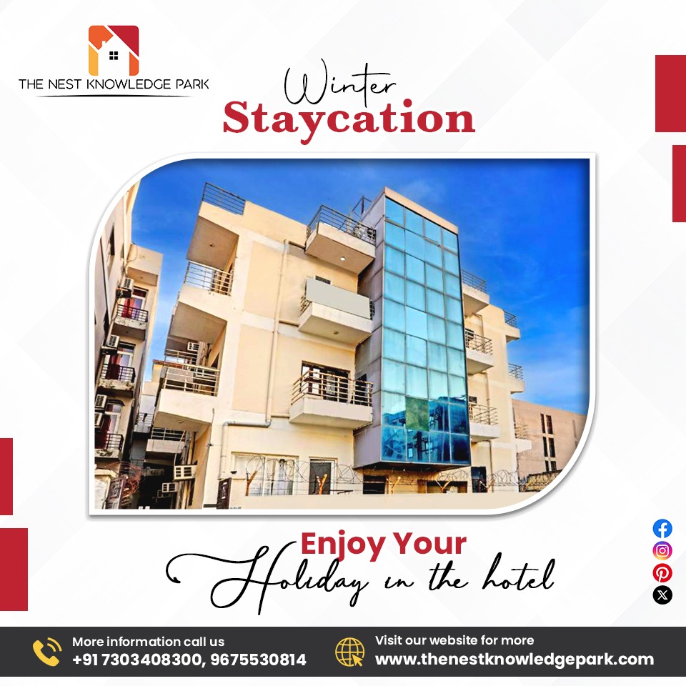 Winter Staycation

For booking::-   +91-7303408300 / 9675530814

#WinterStaycation #TheNestKnowledgePark #Places #Touristspot #Holidayspot #NearByAttractions #Experience #luxuriousstay #comfort #explore #exceptionalservice #luxuryliving #hospitality #noidatourism #travel