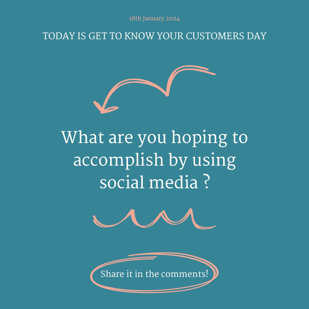 Yesterday was #GetToKnowYourCustomersDay so we have a few questions for you. 2.....
#BusinessGrowth #goals #Marketing #marketingagency #success #believeinyourbrand #wearestripyfig