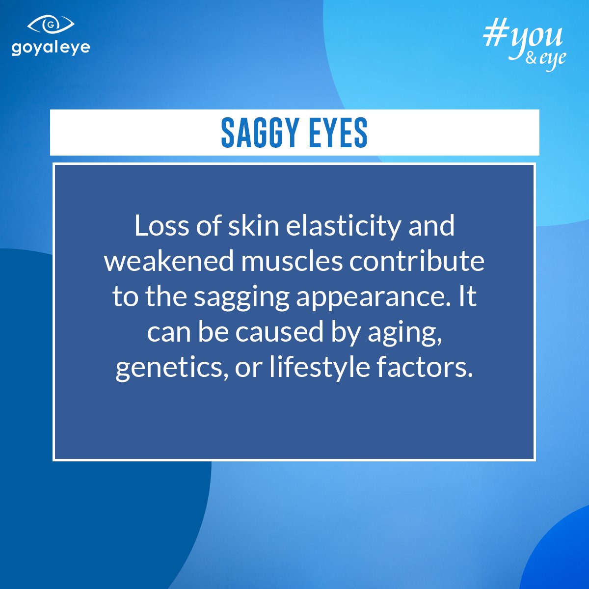 goyaleye's tweet image. Can you guess the condition affecting these gorgeous eyes?

Aging, lifestyle, or genetics—whatever the cause, our eyes deserve to radiate beauty. 

#GoyalEye #YouAndEye #EyeCondition #SaggyEyes #EyeIssues