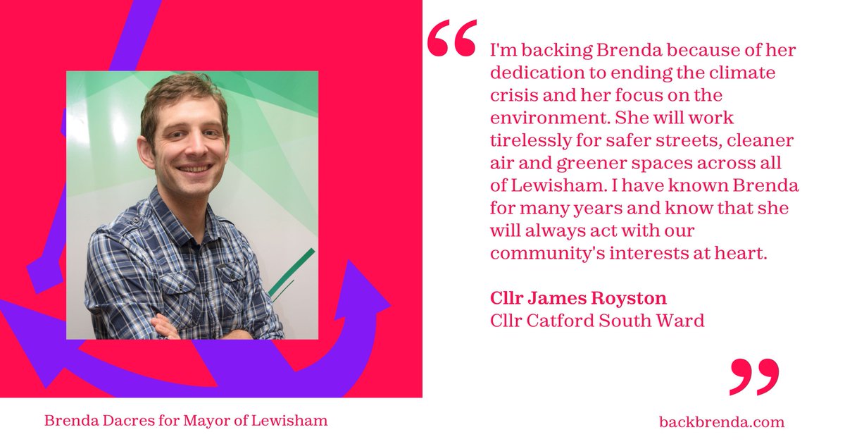 Brenda_Dacres's tweet photo. James is a passionate campaigner for the environment, animal protection and the green energy revolution - work he helps lead as Chair of Sustainable Development. 

It's wonderful to have @jamesroyston's support and I look forward to working with him for a greener, cleaner borough https://t.co/qAuv6GZYAM