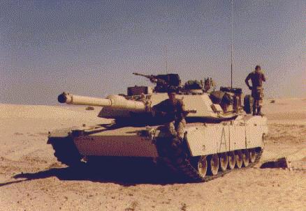 Firepower Tank Friday - M1A1 during Desert Shield/Storm, 33 years ago!  I believe 1st Cav, bumper # hard to read!  Acquired this photo about 28 years ago! #tanks #firepowertankfriday #desertstorm #m1a1 #tanklover #desertshield #ilovetanks #abrams #armor