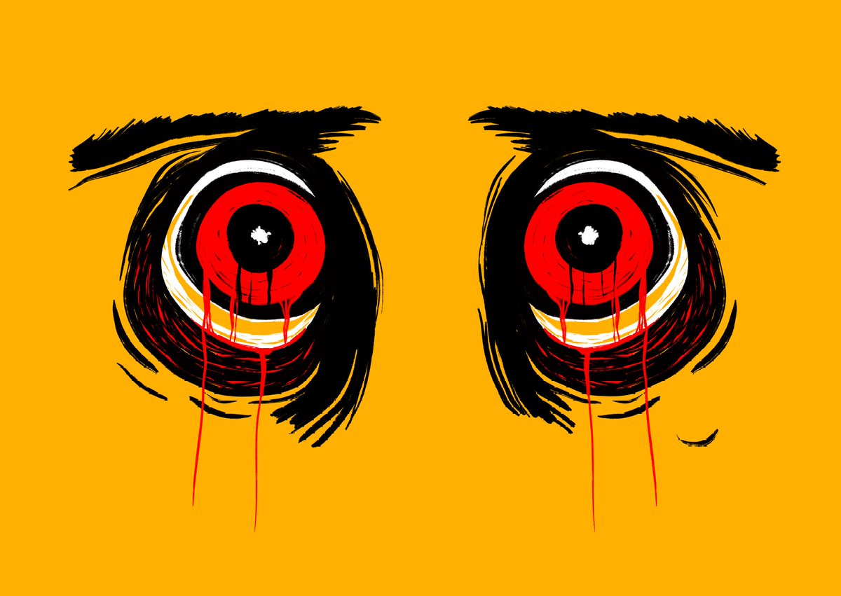 'You Shouldn't Have Done That'

I'm really into drawing eyes lately. It's a lot of fun! Hope you all like em enough x

#horrorart #darkart #abstract #bloodart