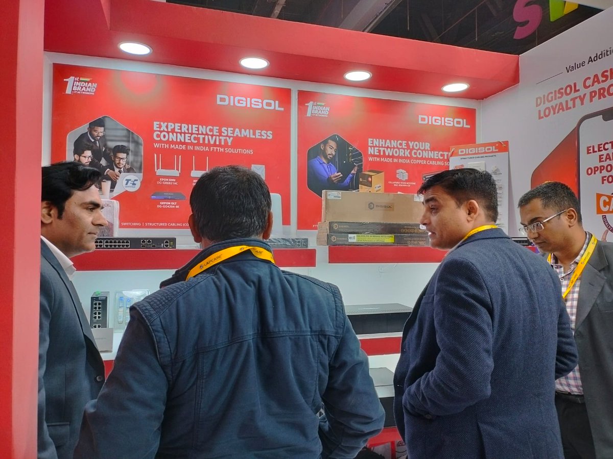 DIGISOL_SNSL's tweet image. Day 2 at Convergence India Expo, New Delhi was amazing! Thanks to all the wonderful attendees for making our event a success. Join us again on the Final Day at Stall No. D474, Pragati Maidan, New Delhi until 6 PM. See you there! 

#ConvergenceIndia #ITNetworking #Digisol
