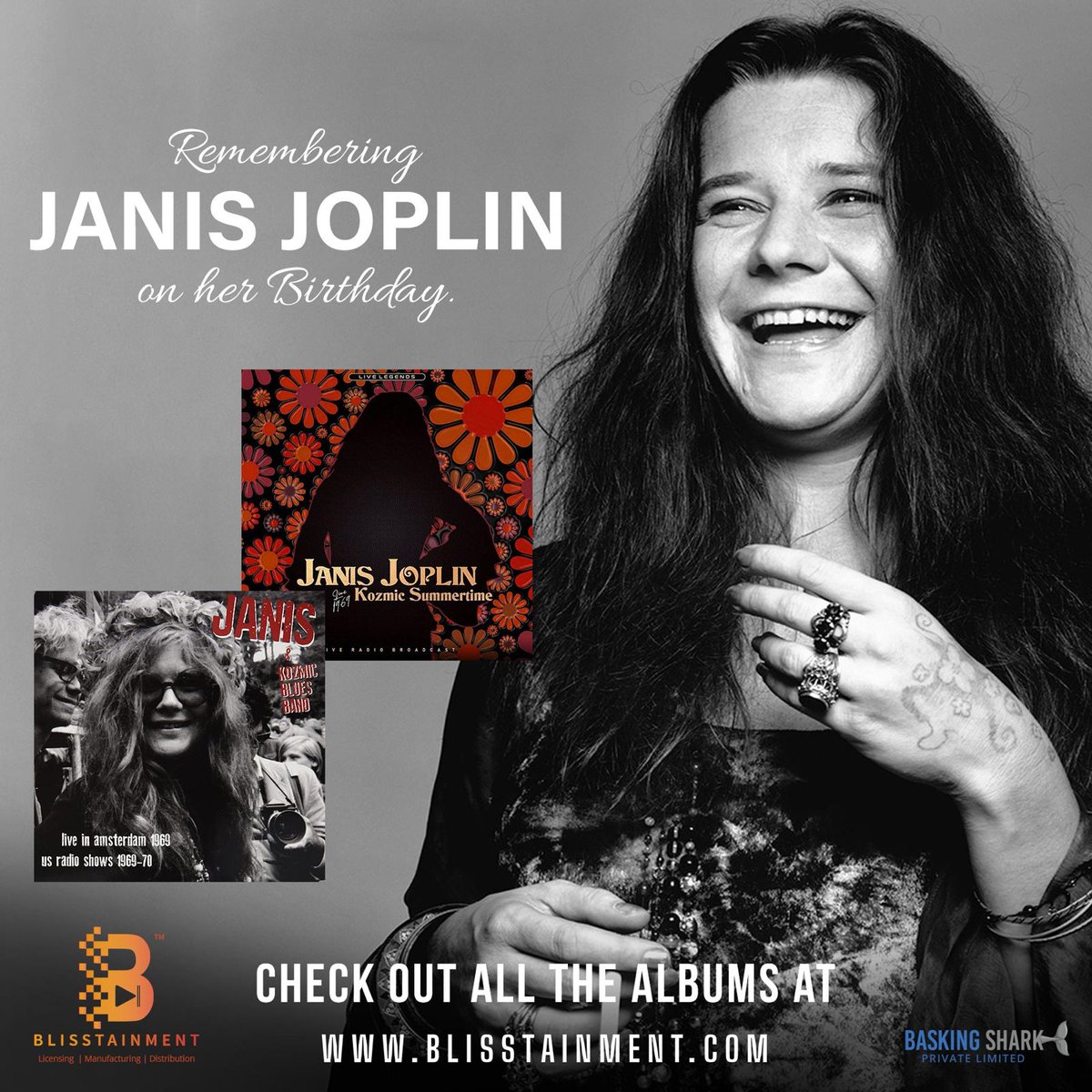 Remembering Janis Joplin on her birthday. 🌹🎸 Let the vinyls transport you to the unreal '60s.#VinylVibes #JanisJoplinTribute #BlisstainmentBeats #60sNostalgia #VinylLove #MusicMagic #SoulfulSpins #TimelessTracks  #ThrowbackTunes #RecordRevival