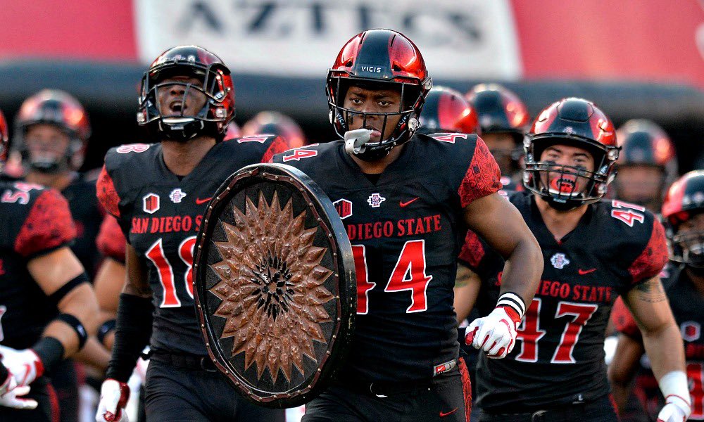After talking with @RobAurich and @Coach_SchmidtE I am excited to receive my 4th Division 1 offer from @AztecFB #GoAztecs!! @coachsaunders85 @BrandonHuffman @DougLocker1