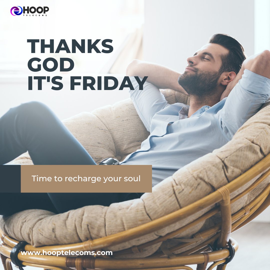 Hey It's another weekend. Wishing you a fantastic and relaxing weekend, Happy Weekend!

Call 08145000660 or 08034294485 to learn more about us.

hooptelecoms.com

#hooptelecoms #internetproviders #TIGF #greatweekend #Cut1 #Avive #AbujatoLagos #AbiaState #AlexOtti