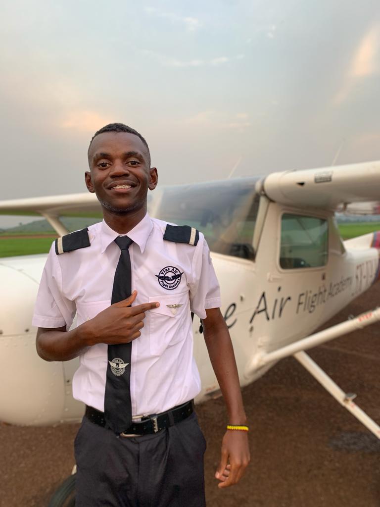 On Wednesday 17th Jan 2024, at only 17 yrs of age with 18 Flight Hours Karl Karuhanga safely took off and landed solo thereby earning his wings and the much coveted title of 'Pilot'. We congratulate Karl and wish him many more Happy, Safe Landings. #Pilot Jinja